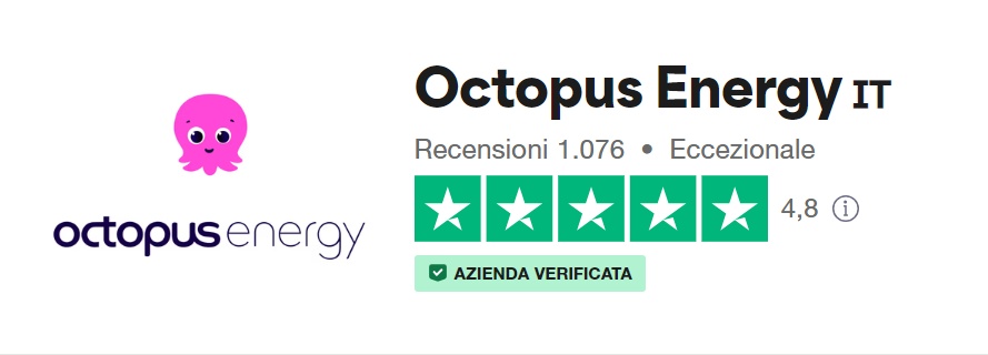 Octopus Energy Italia - Recensioni TrustPilot